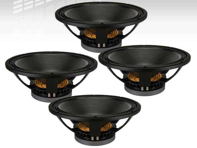4x B&C 18TBX100-4 4-Ohm 18" Subwoofer 2400 Watts Low Frequency 35 - 1000 Hz SUB. image 1