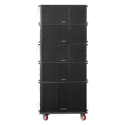 ZS-118SP210BP4C | ZETHUS Series Powered Line Array Set with 18-inch Line Array Subwoofer, 4x Dual 10-inch Line Array Speakers, Caster Board, Black image 2