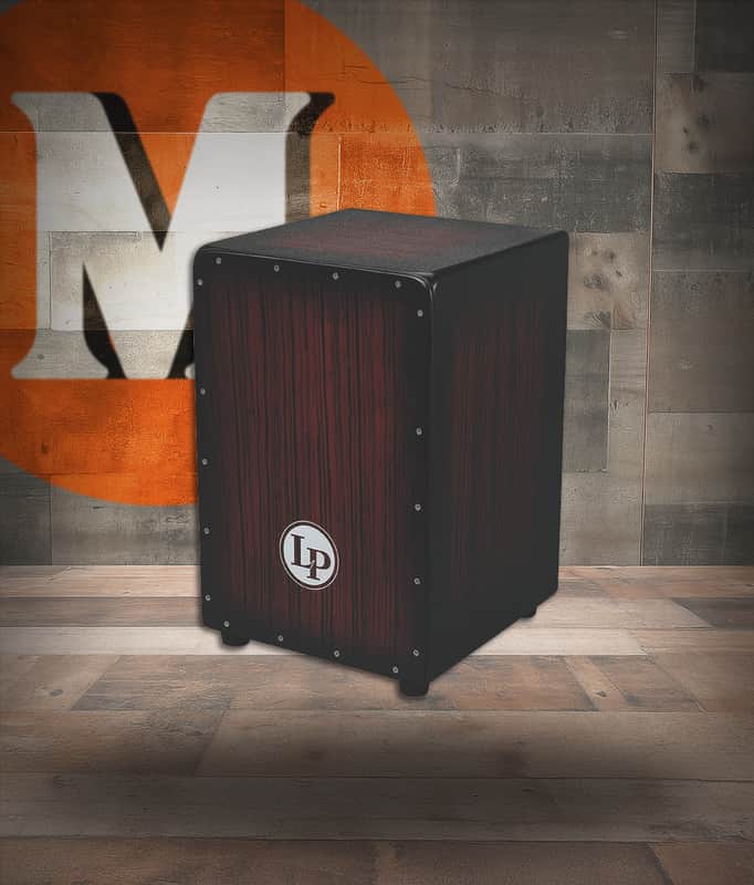 Latin Percussion LP Aspire Accent Cajon - Dark Wood Streak