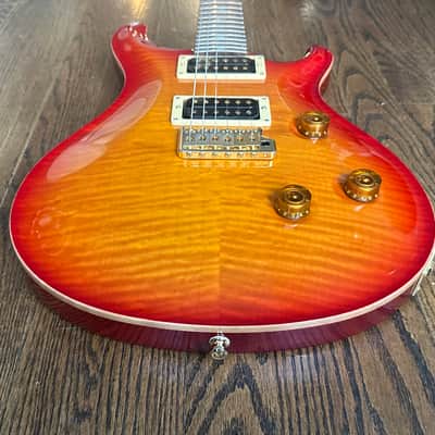2001 PRS Custom 24 10 Top (Birds & Gold Hardware)- Cherry Sunburst w/ OHSC image 5