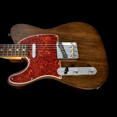 LEFTY! TL66 Custom Relic Build Solid 1-Piece Mahogany Aged Walnut Satin Guitar 7.1 Lb HSC image 5