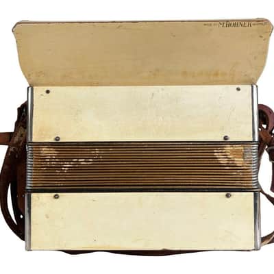 Early 20th Century M. Hohner German Accordion w/ Leather Harness and Case image 4