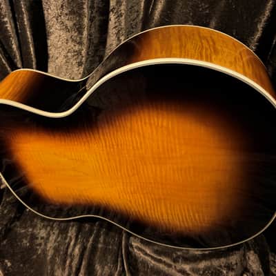 Guild F50 2012 Sunburst New Hartford Ext Condition Flame Maple Archback Guild Acoustic F55 JF65 image 13