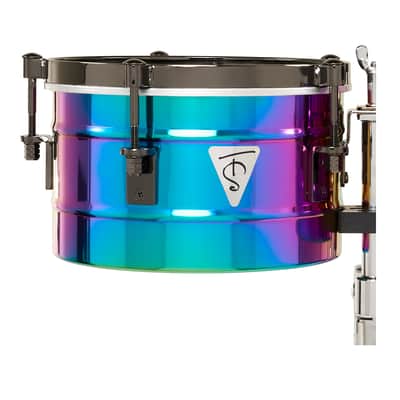 Latin Percussion 9-1/4"/10-1/4" Tony Succar Timbalitos - Rainbow Black Nickel image 4