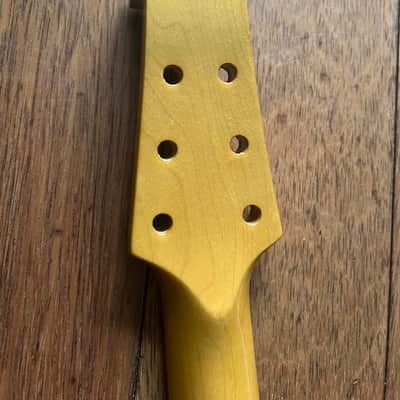 Burns Scroll Guitar Neck w/ Gear-o-Matik - Vintage Amber Gloss image 2