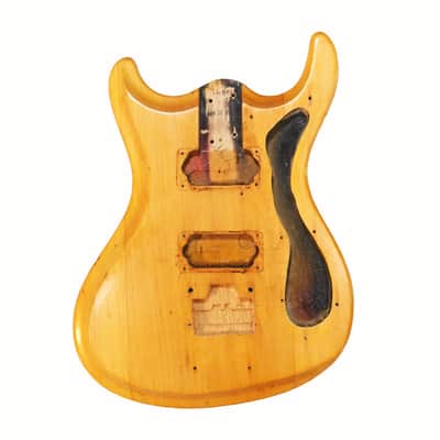 1966 Mosrite The Ventures Model Mark V Vintage Electric Guitar Body – Rare Original ’66 MK V German Carve Ventures II Part Made in Bakersfield CA (B802) image 1
