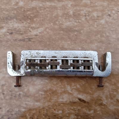 Vintage 1970's Leo Quan "Pat. Appl'd For" Badass Wraparound Guitar Bridge! Original Part! image 2