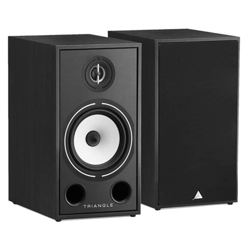 Triangle Borea BR03 100W 2-Way Bookshelf Speakers, Pair, Black Ash image 1