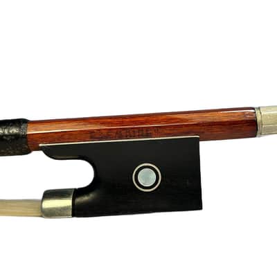 Vintage Violin Bow Stamped "E. Lemaire" – 4/4 French Bow, Pernambuco, Nickel Mounted, 74.5 cm., 58 g. -Free Worldwide Shipping-Youtube VIDEO