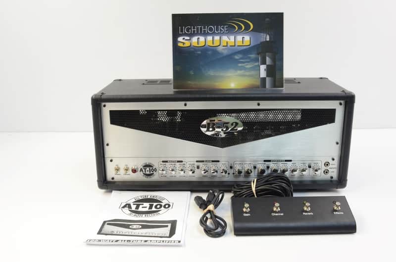 B-52 AT-100 3-Channel 100 Watt All-Tube Guitar Amplifier Head w/ Footswitch B52 image 1