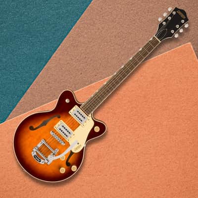 Gretsch G2655T Streamliner Center Block Jr. Double-Cut 6-String Right-Handed Electric Guitar with Arched Maple Body, Bigsby, and Laurel Fingerboard (Forge Glow) image 5