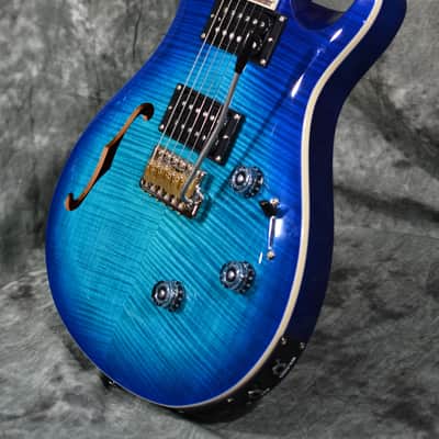 PRS SE Custom 24 Semi-Hollow Piezo Lake Blue w/ Gigbag& FAST Same Day Shipping image 6
