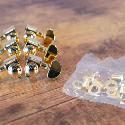Grover Original Rotomatic Tuning Machines 3 x 3 Gold image 10