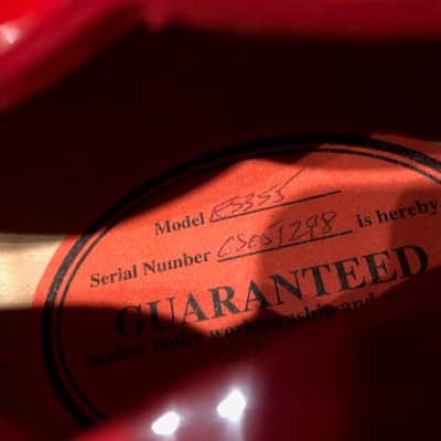 GIBSON 2010 CUSTOM SHOP ES 355 MONO VARITONE MAESTRO TAILPIECE ANTIQUE FADED CHERRY image 8