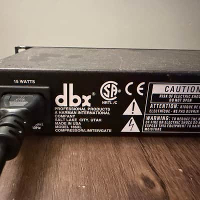 dbx 166XL Stereo Compressor / Limiter / Gate 2000s - Black image 8