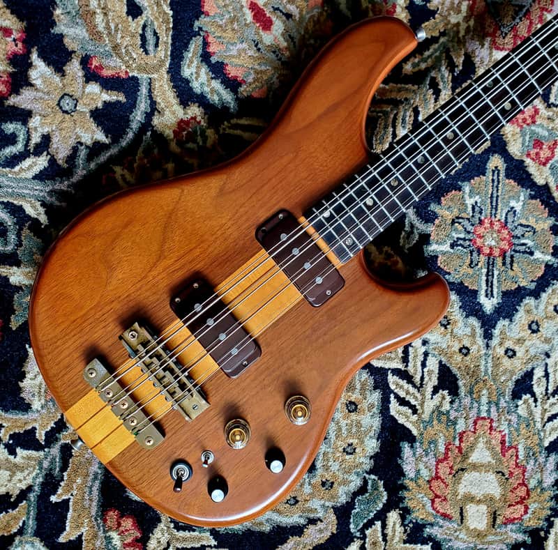 1980 Ibanez MC980 Musician 8 String Neck Thru Active Bass Guitar OHSC image 1