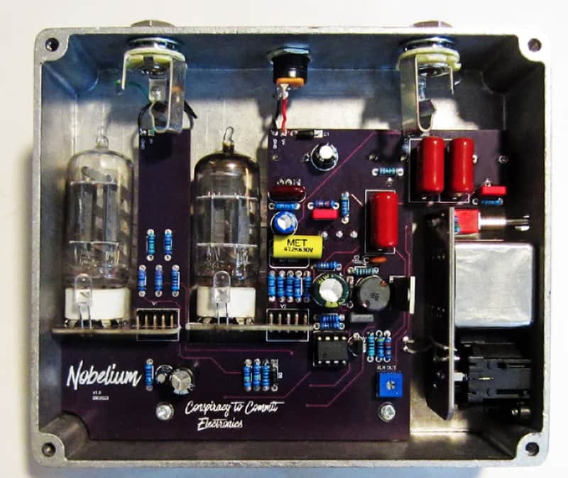 Nobelium Bass Preamp (Noble Preamp clone) 2023 - Black/Silver | Reverb