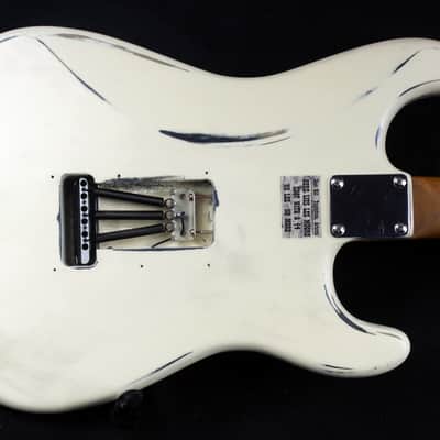 Custom Painted and Upgraded Fender Squier Standard (LH) Strat - Aged and Relic'ed With Graphics image 17