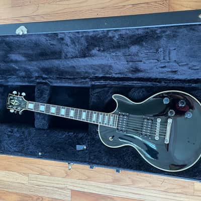 1990's Fernandes Burny LC-75 John Sykes Custom Black ALL Mahogany body Made in Japan image 1