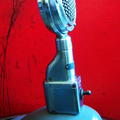Vintage RARE 1930's Shure 70H crystal microphone w Shure S-36 stand and A84B adapter 55 55S 737A image 6