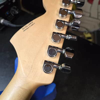 Squier Stratocaster Green and Gold Gridiron Standard Series Stratocaster 1998 image 12