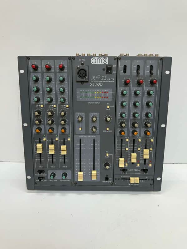 JCB SX700 3-Channel Mono DJ Mixer with Talkover 2000-2010 - Grey image 1