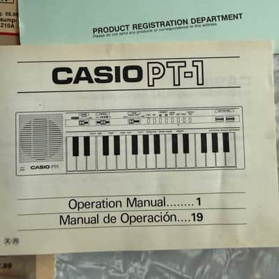 Casio PT-1 29-Key Mini Synthesizer 1982 - 1988 - Pastels image 3