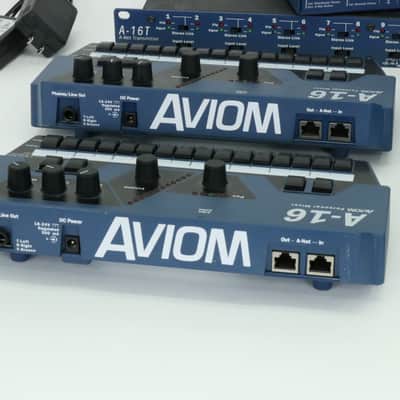 Aviom System (1) A-16T Input Module (1) A-16D A-Net Distributor (4) A-16 Mixer image 9