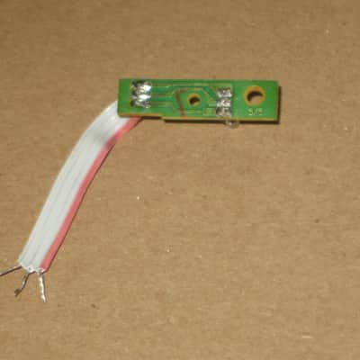very lightly used genuine BOSS LED (has white bulb that lights RED) from BF-3 Flanger (NO pedal included) on very small green rectangle shape circuit board with three wire ribbon (genuine Boss item)  2000s to 2020s (specifically from 2018) image 17