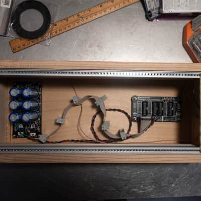 72HP Eurorack Case, Powered - Hand Built, Black Ash Wood image 4