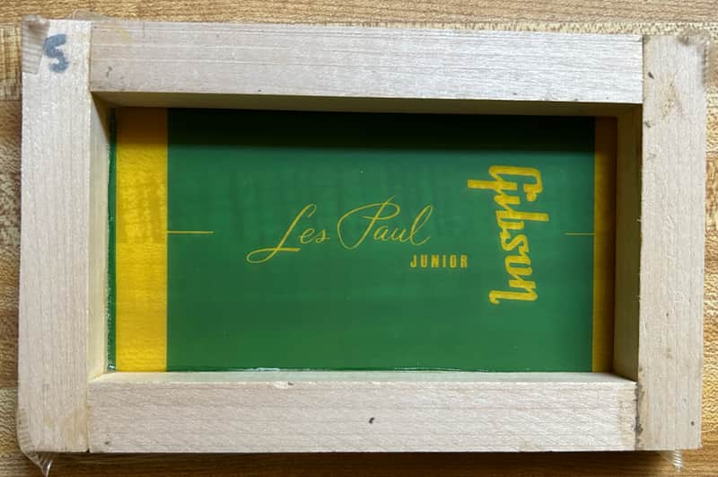 Les Paul "Junior" Model style silkscreen for guitar repair image 1