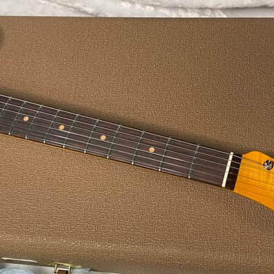 NEW! Fender Custom Shop Flamethrower Telecaster Custom - NOS - Modern Specs - Texas Special Pick-Ups - AAAA Flamed Neck - Sonic Blue - Authorized Dealer - 7.9lbs - G07231 image 5
