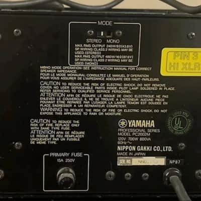 Yamaha PC2002M Power Amp image 2
