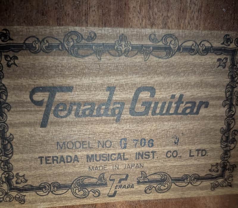 Terada G706 Classical Acoustic Guitar 1970's Japan | Reverb