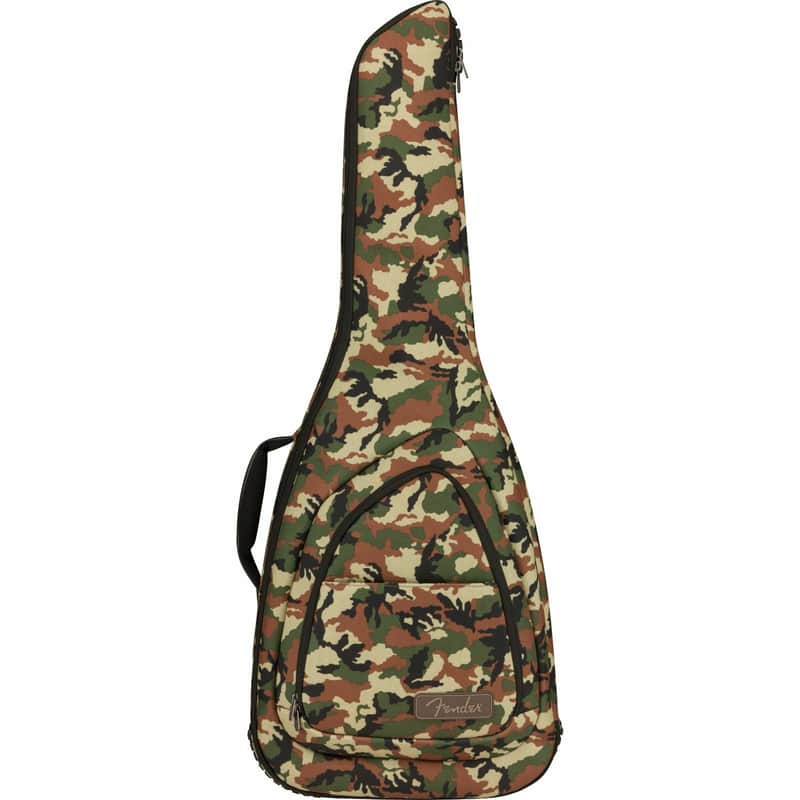 Fender FE920 Camo Electric Guitar Gig Bag with 20mm Padding, Woodland Camo image 1