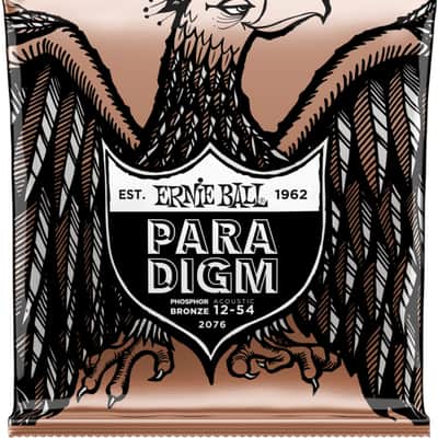Ernie Ball 2076 Paradigm Medium Light Phosphor Bronze Acoustic Guitar Strings, 12-54 image 1