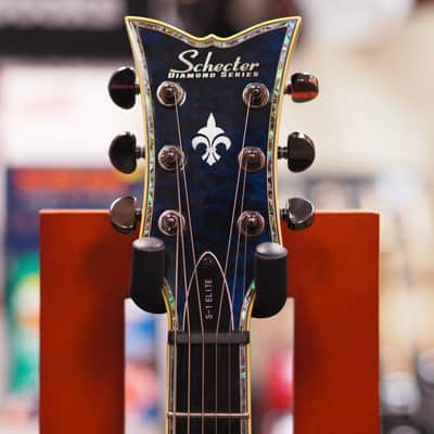 Schecter Diamond Series S-1 Elite See Thru Blue image 3