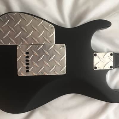Jackson Strat Aluminum Diamond Plate , Flat Black image 4