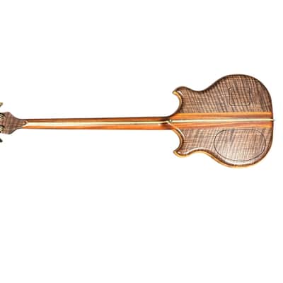 Alembic Stanley Clarke "Brown Bass", Flame Walnut with Ebony, BLUE LEDS *IN STOCK*** image 13