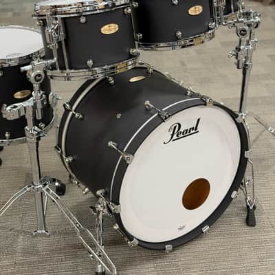PEARL 7PC REFERENCE ONE 22-10-12-13-14-16-18 MATTE BLACK - PLAYED BY DENNIS CHAMBERS - FLOOR MODEL image 9