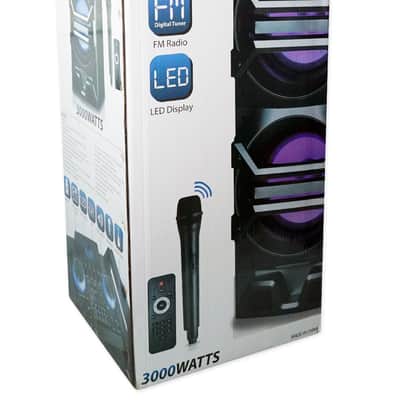Technical Pro Dual 10" 3000w Home Theater Bluetooth Speakers w/USB/SD/LED+Mic image 14