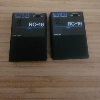 2 Kawai RC16 Cartridges for Kawai R100/Kawai R-100 - Ram - Excellent Condition