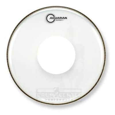 Aquarian Response 2 Clear Power Dot Drumhead 16"