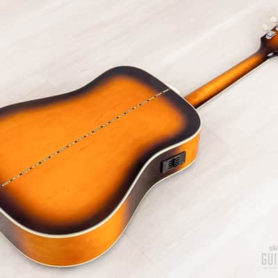 1991 Orville by Gibson Dove Vintage Sunburst Dreadnought Acoustic Electric Guitar w/ Case image 17