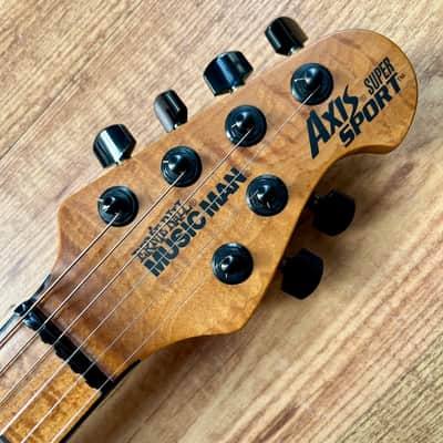 Ernie Ball Music Man BFR Axis Super Sport 2018 Buckeye Burl image 12