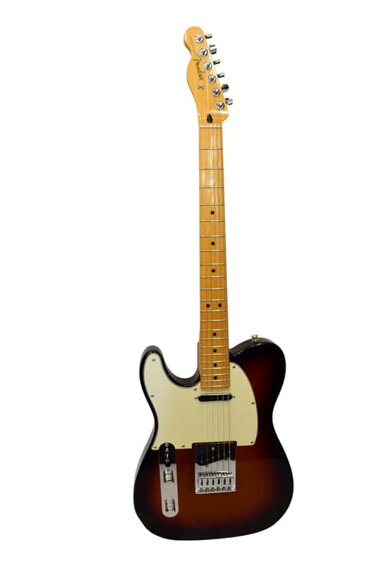 2021 Fender Player Telecaster Left-Handed Electric Guitar, Maple Fingerboard, 3-Color Sunburst