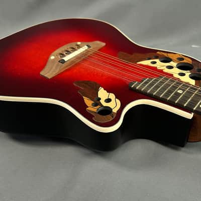 Ovation USA MM68 Acoustic Electric Mandolin - Red Burst w/ Case image 9