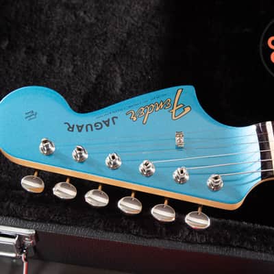 2020 Fender MIJ Traditional II 60s Jaguar Lake Placid Blue Matching Headstock Japan w/ HSC image 3