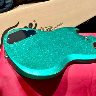 Vintage Guitars 30th Anniversary VS6 Electric Guitar with Vintage Style Vibrato  Green Metalflake image 24