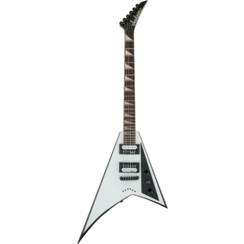 Jackson JS Series Rhoads JS32T, Amaranth Fingerboard, White with Black Bevels image 1
